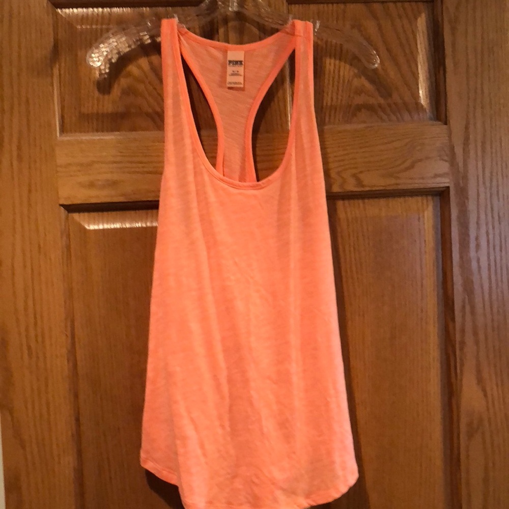 Never been worn Neon orange PINK tank top